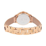 Guess Chelsea Mother of Pearl White Dial Rose Gold Mesh Strap Watch For Women - W0647L2