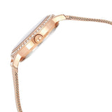 Guess Chelsea Mother of Pearl White Dial Rose Gold Mesh Strap Watch For Women - W0647L2