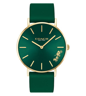 Buy Shop Coach Green Dial Green Leather Strap Watch for Women - 14503383 USA Online
