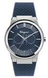 Buy Shop Salvatore Ferragamo Sapphire Blue Dial Blue Rubber Strap Watch for Men - SFHP00120 USA Online