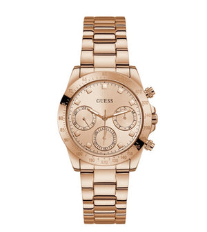 Buy Shop Guess Eclipse Rose Gold Dial Rose Gold Steel Strap Watch for Women - GW0314L3 USA Online