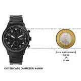Buy Shop Fossil Pilot Chronograph Black Dial Black Steel Strap Watch for Men - FS5811 USA Online
