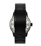 Buy Shop Fossil Townsman Automatic Skeleton Black Dial Black Steel Strap Watch for Men - ME3197 USA Online