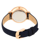 Buy Shop Fossil Jacqueline White Dial Blue Leather Strap Watch for Women - ES3843 USA Online
