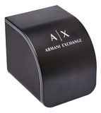 Armani Exchange Banks Chronograph Black Dial Gold Steel Strap Watch For Men - AX1721