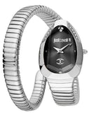 Buy Shop Just Cavalli Serpente Metallica Black Dial Silver Steel Strap Watch for Women - JC1L208M0025 USA Online