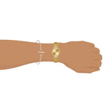 Buy Shop Guess Tapestry Diamonds Gold Dial Gold Mesh Bracelet Watch for Women - GW0354L2 USA Online