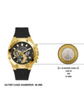 Buy Shop Guess Third Gear Multifunction Black Dial Black Rubber Strap Watch for Men - GW0334G2 USA Online
