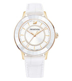 Swarovski Octea Lux White Dial White Leather Strap Watch for Women - 5414416