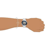 Buy Shop Fossil Everett Automatic Skeleton Blue Dial Silver Steel Strap Watch for Men - ME3220 USA Online