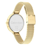 Calvin Klein Authentic White Dial Rose Gold Mesh Bracelet Watch for Women - K8G23526