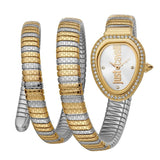 Buy Shop Just Cavalli Doppio Silver Dial Two Tone Steel Strap Watch for Women - JC1L163M0075 USA Online