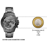 Buy Shop Fossil Bannon Multifunction Chronograph Grey Dial Grey Steel Strap Watch for Men - BQ2491 USA Online