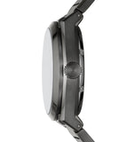 Buy Shop Fossil Everett Automatic Skeleton Grey Dial Grey Steel Strap Watch for Men - ME3206 USA Online