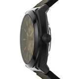 Buy Shop Fossil Everett Automatic Analog Black Dial Brown Leather Strap Watch for Men - ME3207 USA Online