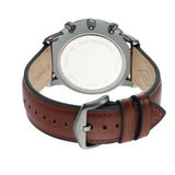 Buy Shop Fossil Neutra Chronograph Grey Dial Brown Leather Strap Watch for Men - FS5512 USA Online