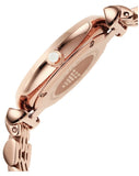 Buy Shop Emporio Armani Gianni T-Bar Crystals Silver Dial Rose Gold Steel Strap Watch For Women - AR11446 USA Online