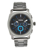 Buy Shop Fossil Machine Chronograph Brown Dial Grey Steel Strap Watch for Men - FS4931 USA Online