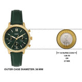 Buy Shop Fossil Neutra Chronograph Green Dial Green Leather Strap Watch for Women - ES5239 USA Online