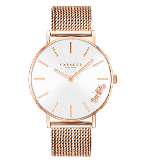Buy Shop Coach Perry White Rose Gold Mesh Bracelet Watch for Women - 14503126 USA Online