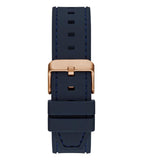 Buy Shop Guess Headline Multifunction Quartz Blue Dial Blue Silicone Strap Watch For Men - GW0571G2 USA Online