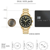 Buy Shop Versace Greca Dome Chronograph Black Dial Gold Steel Strap Watch for Men - VE6K00523 USA Online