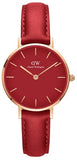 Buy Shop Daniel Wellington Petite Red Dial Red Leather Strap Watch For Women - DW00100405 USA Online