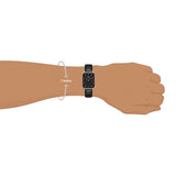 Buy Shop Daniel Wellington Quadro Black Dial Black Leather Strap Watch For Women - DW00100449 USA Online