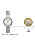 Buy Shop Guess Quartz Silver Dial Silver Mesh Bracelet Watch For Women - W1152L1 USA Online