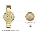 Buy Shop Guess Montage Quartz Gold Dial Gold Steel Strap Watch For Women - GW0588L1 USA Online