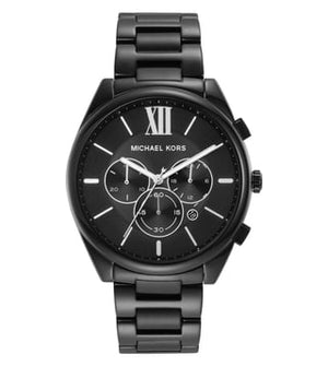 Buy Shop Michael Kors Langford Chronograph Black Dial Black Steel Strap Watch For Men - MK8993 USA Online