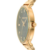 Buy Shop Michael Kors Pyper Three-Hand Black Dial Gold Steel Strap Watch For Women - MK4593 USA Online