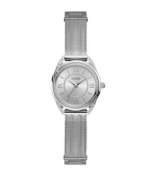 Buy Shop Guess Whisper Silver Dial Silver Mesh Bracelet Watch for Women - W1084L1 USA Online