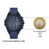 Buy Shop Guess Formula Multifunction Blue Dial Blue Silicone Strap Watch For Men - GW0579G3 USA Online