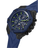 Buy Shop Guess Formula Multifunction Blue Dial Blue Silicone Strap Watch For Men - GW0579G3 USA Online