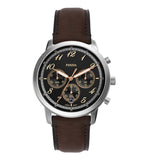 Buy Shop Fossil Neutra Chronograph Black Dial Brown Leather Strap Watch for Men - FS6024 USA Online