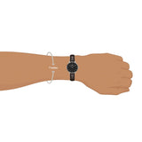 Buy Shop Daniel Wellington Classic Petite York Black Dial Brown Leather Strap Watch For Women - DW00100238 USA Online