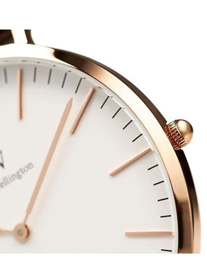 Buy Shop Daniel Wellington Classic Bristol White Dial Brown Leather Strap Watch For Men - DW00100009 USA Online