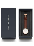 Buy Shop Daniel Wellington Classic Petite St Mawes White Dial Brown Leather Strap Watch For Women - DW00100231 USA Online