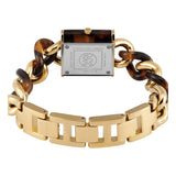 Buy Shop Michael Kors Chain Lock Analog Silver Dial Two Tone Steel Strap Watch for Women - MK4808 USA Online