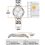 Buy Shop Michael Kors Runway Three-Hand Silver Dial Silver Steel Strap Watch for Women - MK7474 USA Online