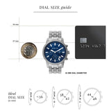 Buy Shop Michael Kors Hutton Chronograph Blue Dial Blue Steel Strap Watch For Men - MK8952 USA Online