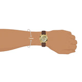 Buy Shop Guess Multifunction Chronograph Gold Dial Brown Leather Strap Watch For Men - GW0389G5 USA Online