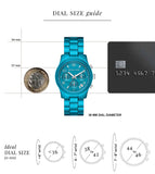 Buy Shop Michael Kors Runway Limited Edition Blue Dial Blue Steel Strap Watch for Women - MK7479LE USA Online