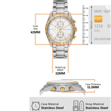 Buy Shop Michael Kors Accelerator Chronograph White Dial Silver Steel Strap Watch For Men - MK9112 USA Online