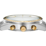 Buy Shop Michael Kors Accelerator Chronograph White Dial Silver Steel Strap Watch For Men - MK9112 USA Online