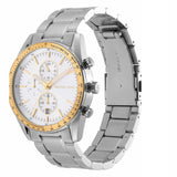 Buy Shop Michael Kors Accelerator Chronograph White Dial Silver Steel Strap Watch For Men - MK9112 USA Online