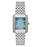 Buy Shop Michael Kors Emery Analog Three Hand Blue Dial Silver Steel Strap Watch for Women - MK4829 USA Online