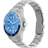 Fossil Blue Dive Three Hand Blue Dial Silver Steel Strap Watch For Women - ES5353