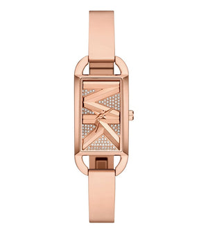 Buy Shop Michael Kors Empire Pavé Analog Rose Gold Dial Rose Gold Steel Strap Watch for Women - MK4858 USA Online